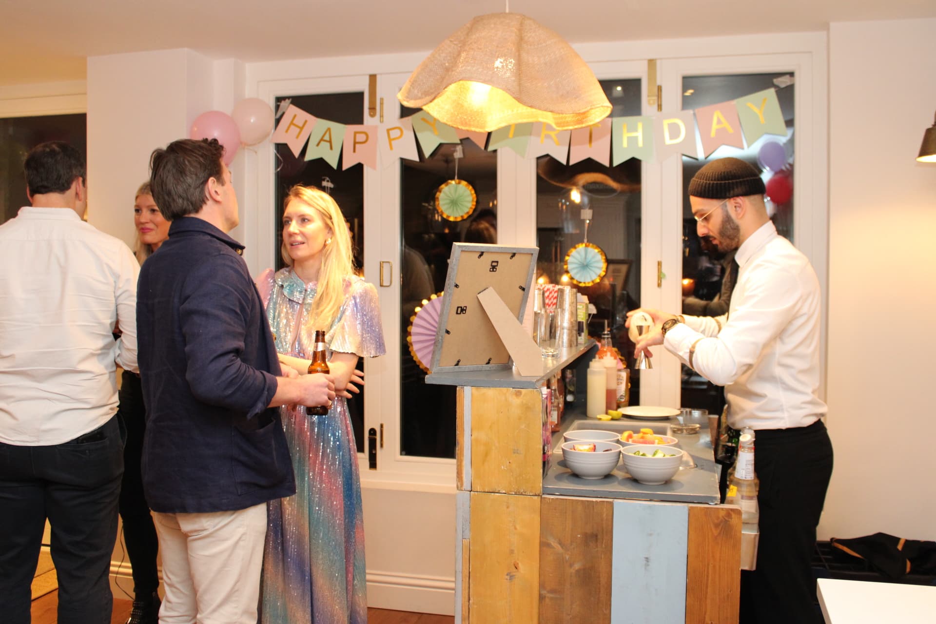 Pastel Rustic Mobile Cocktail Bar Hire