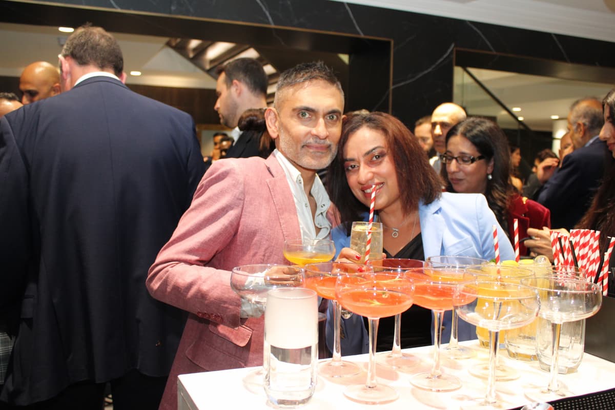 Cocktail bar at a corporate Diwali celebration.